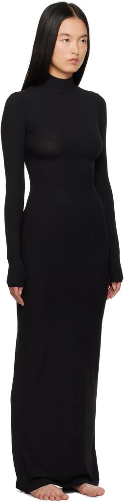 SKIMS Black Soft Lounge Turtleneck Maxi Dress 2