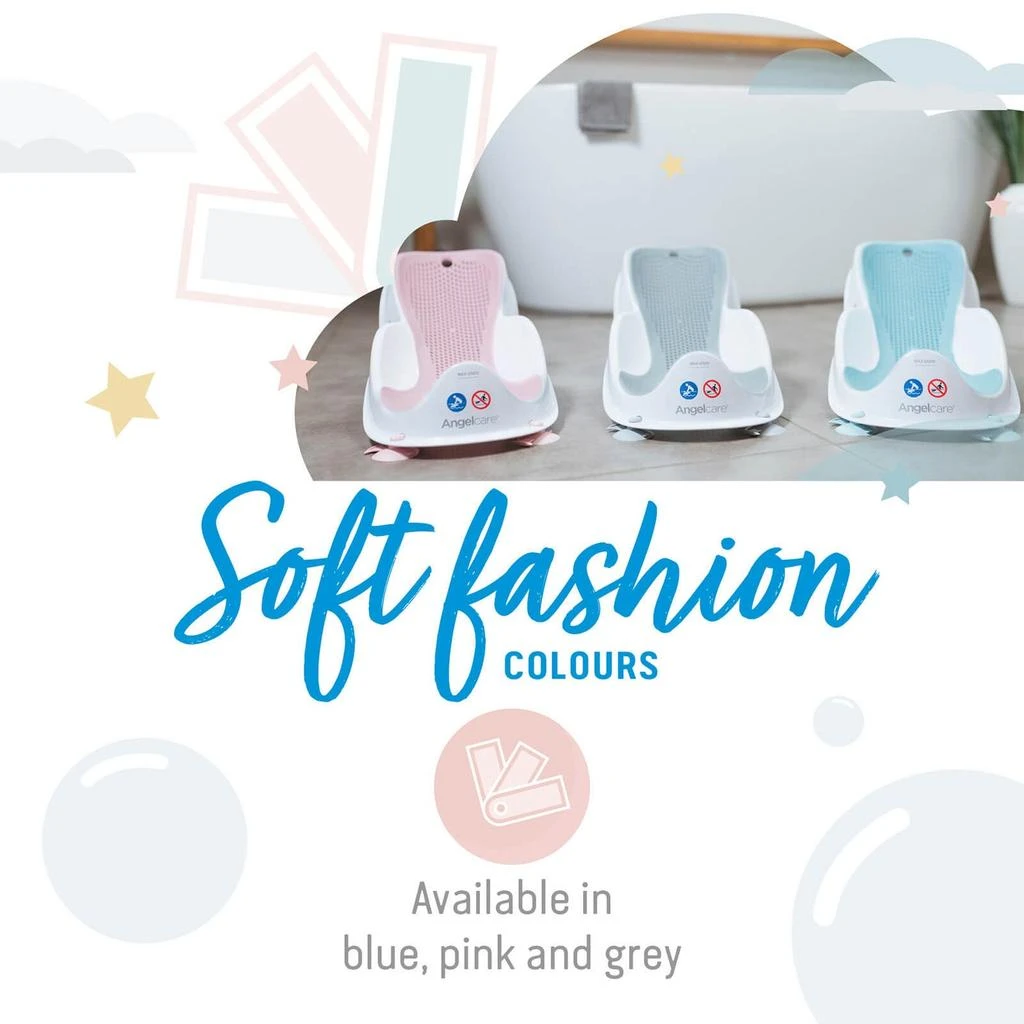 The Hut Angelcare Soft Touch Mini Bath Support - Grey 6