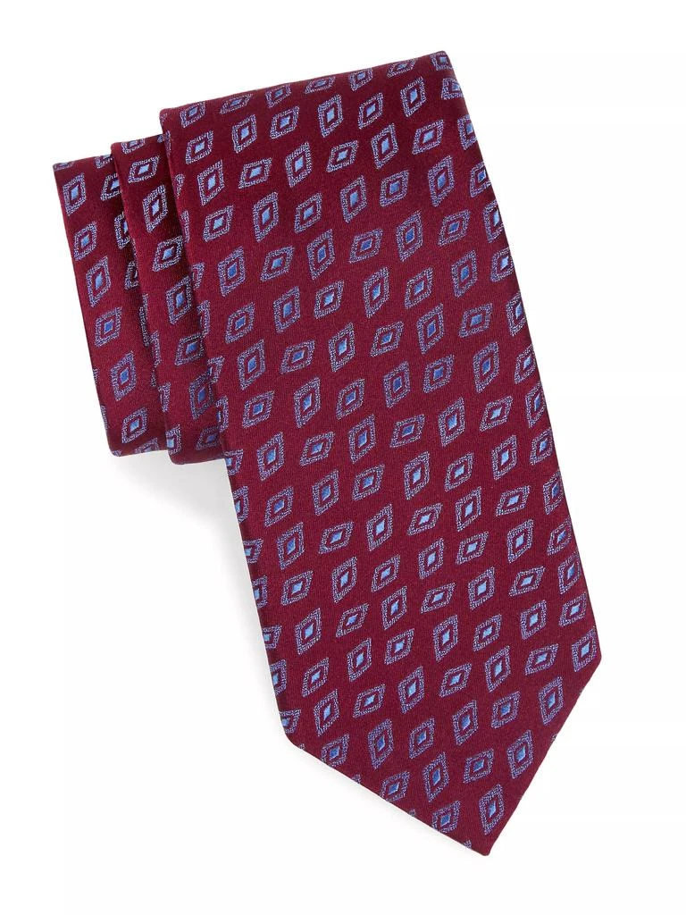 Charvet Diamond Bean Silk Jacquard Tie 1