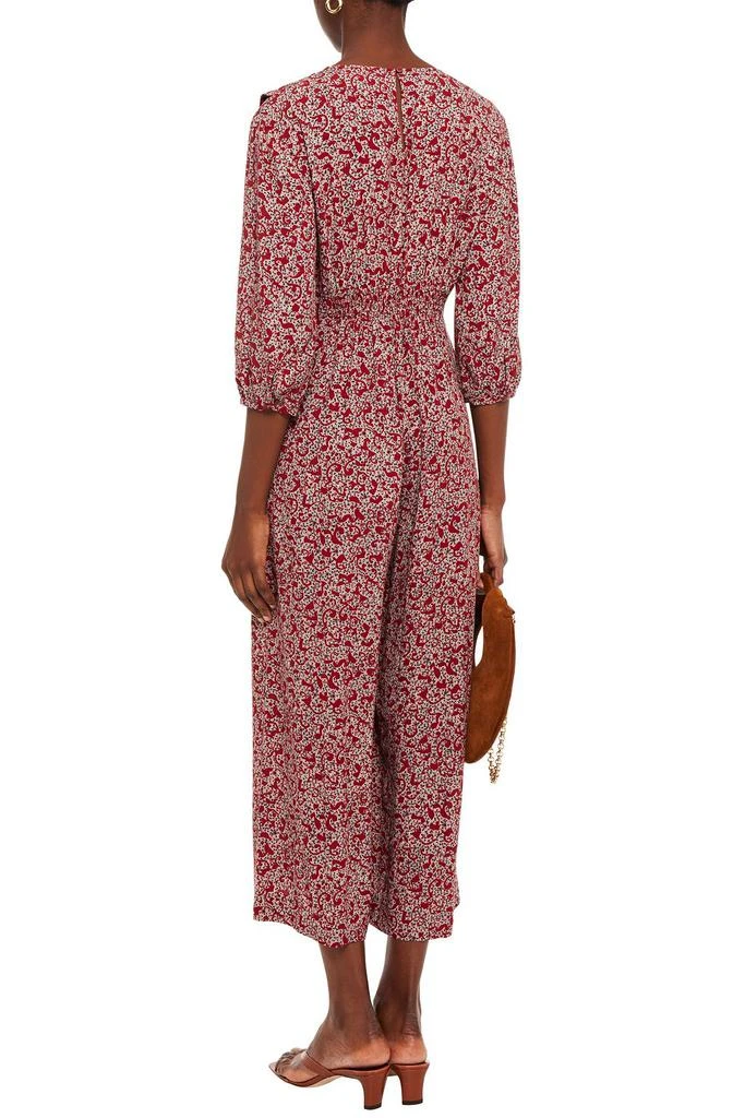 ba&sh Carmin cropped ruffled printed crepe jumpsuit 3