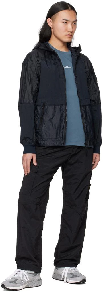 Stone Island Navy Paneled Jacket 5