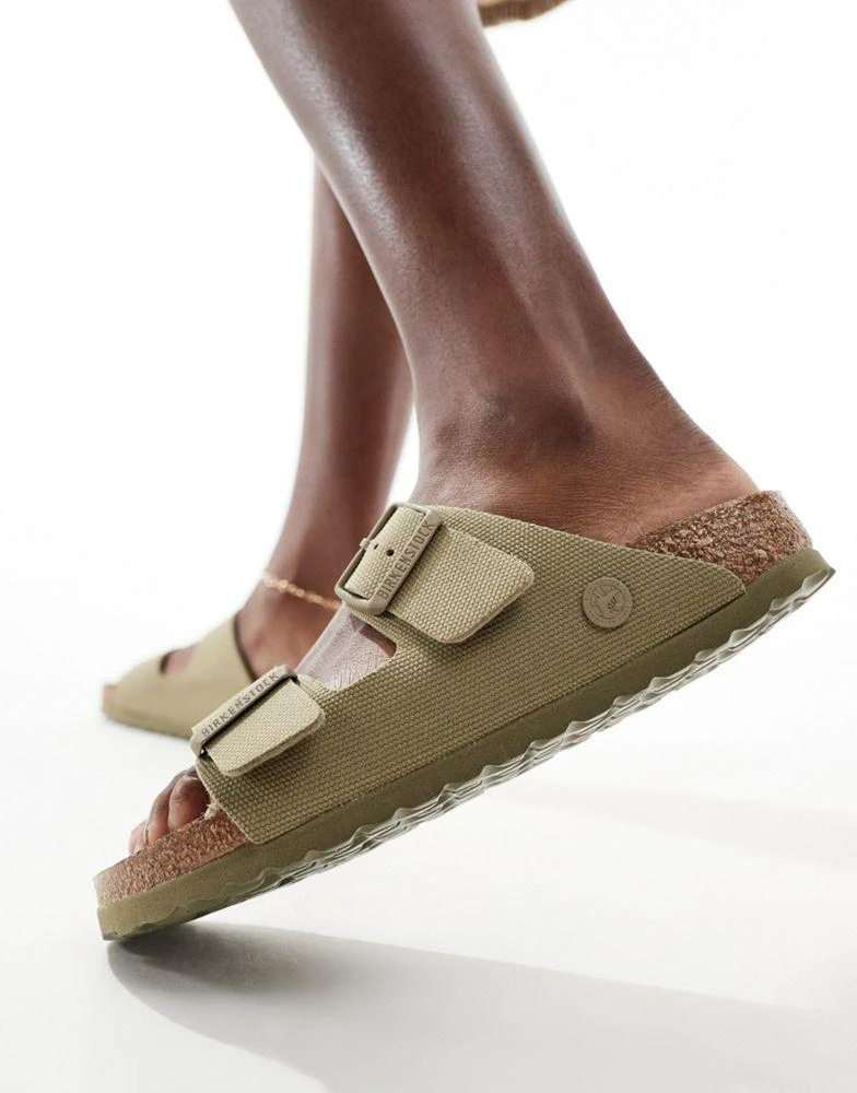 Birkenstock Birkenstock Arizona vegan sandals in khaki canvas 4