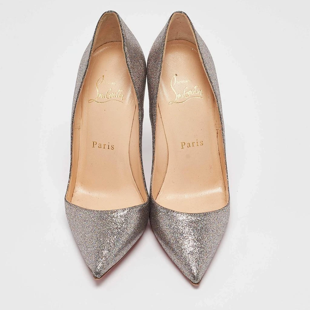 Christian Louboutin Christian Louboutin Silver Glitter So Kate Pumps Size 35 3