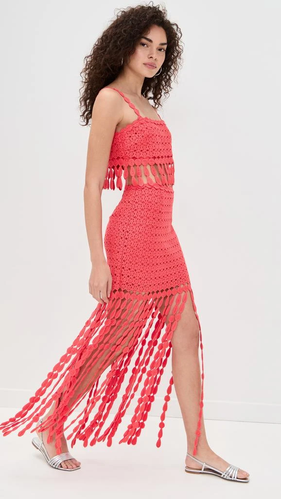 SAYLOR Elie Fringe Embroidery Skirt Set 3