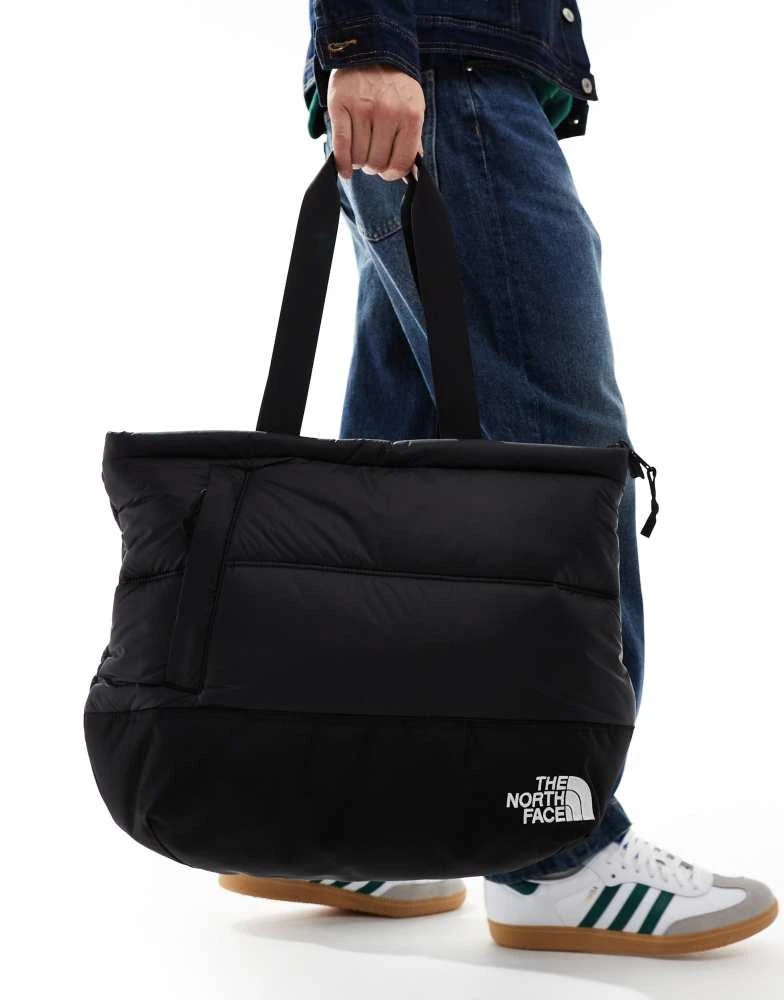 The North Face The North Face Nuptse down fill puffer tote bag in black 4