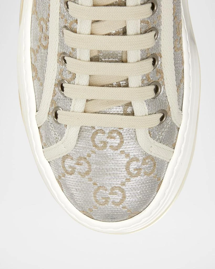 Gucci Tennis Treck GG Metallic Flatform Sneakers 5
