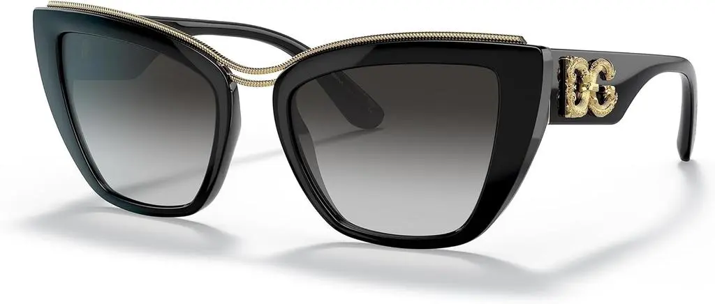 Dolce & Gabbana Dolce & Gabbana Womens DG6144 Black/Gradient Grey One Size One Size