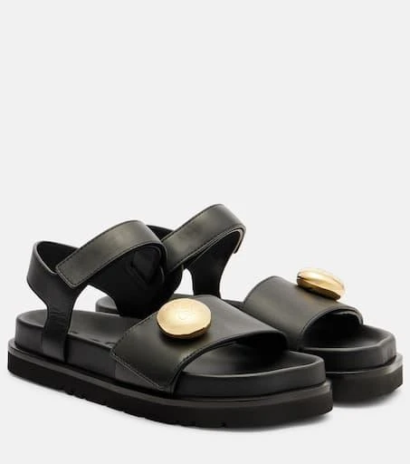 Loewe Pebble leather sandals 1