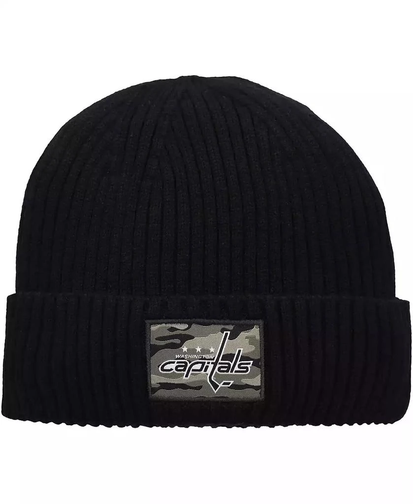 Adidas Men's Black Washington Capitals Military Appreciation Cuffed Knit Hat 1