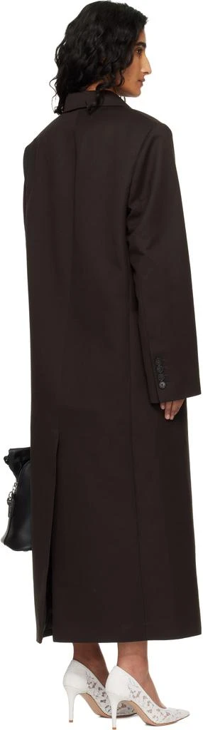 The Frankie Shop Brown Jane Long Coat 3