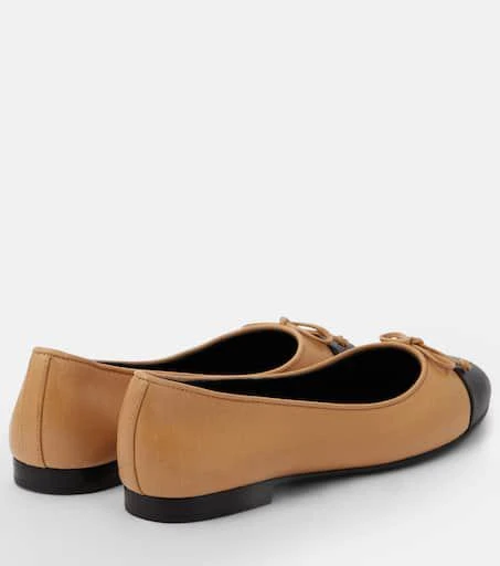 Tory Burch Bow-detail leather ballet flats 3