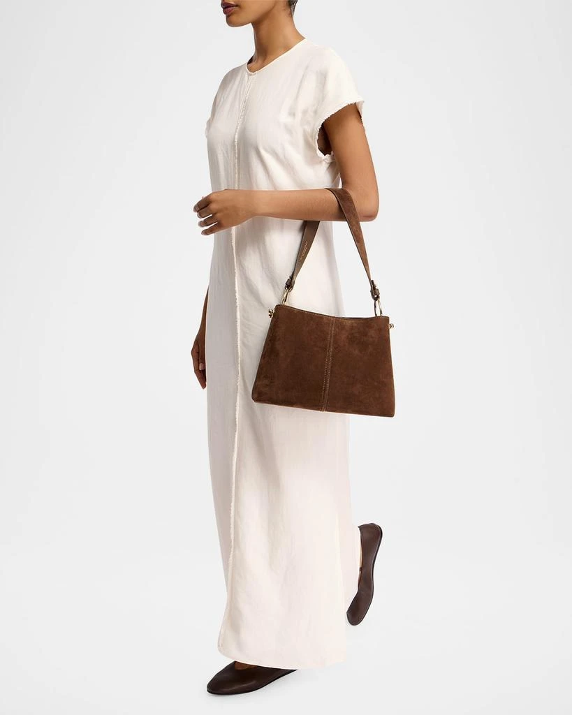 Strathberry Lana Leather & Polyester Hobo Bag 6