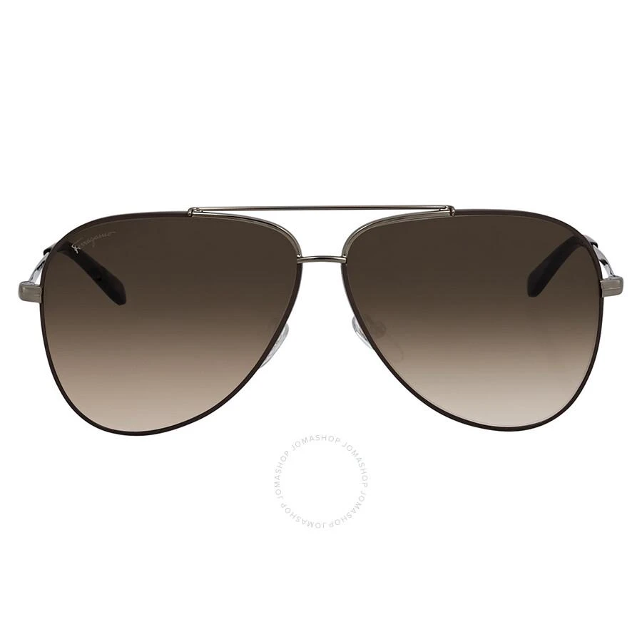 Salvatore Ferragamo Salvatore Ferragamo Brown Pilot Unisex Sunglasses SF131S 211 60 1
