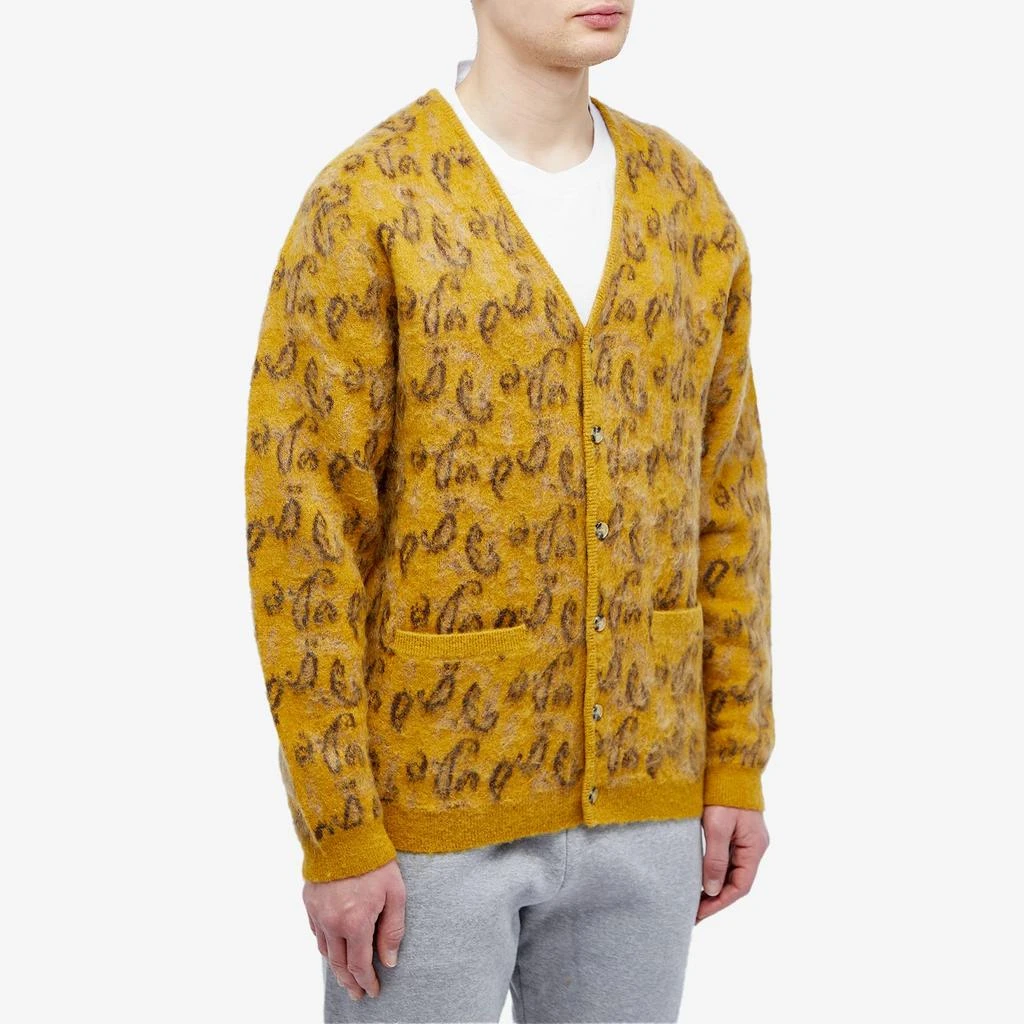 BEAMS PLUS Beams Plus Paisley Jacquard Mohair Cardigan 2