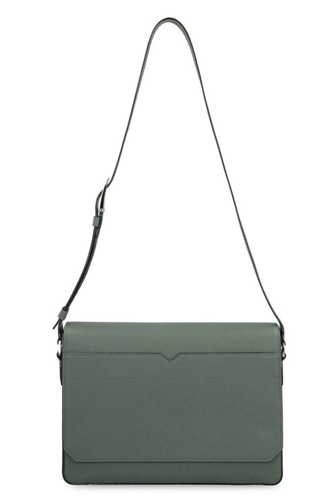 VALEXTRA Valextra V-Line Leather Messenger Bag 5