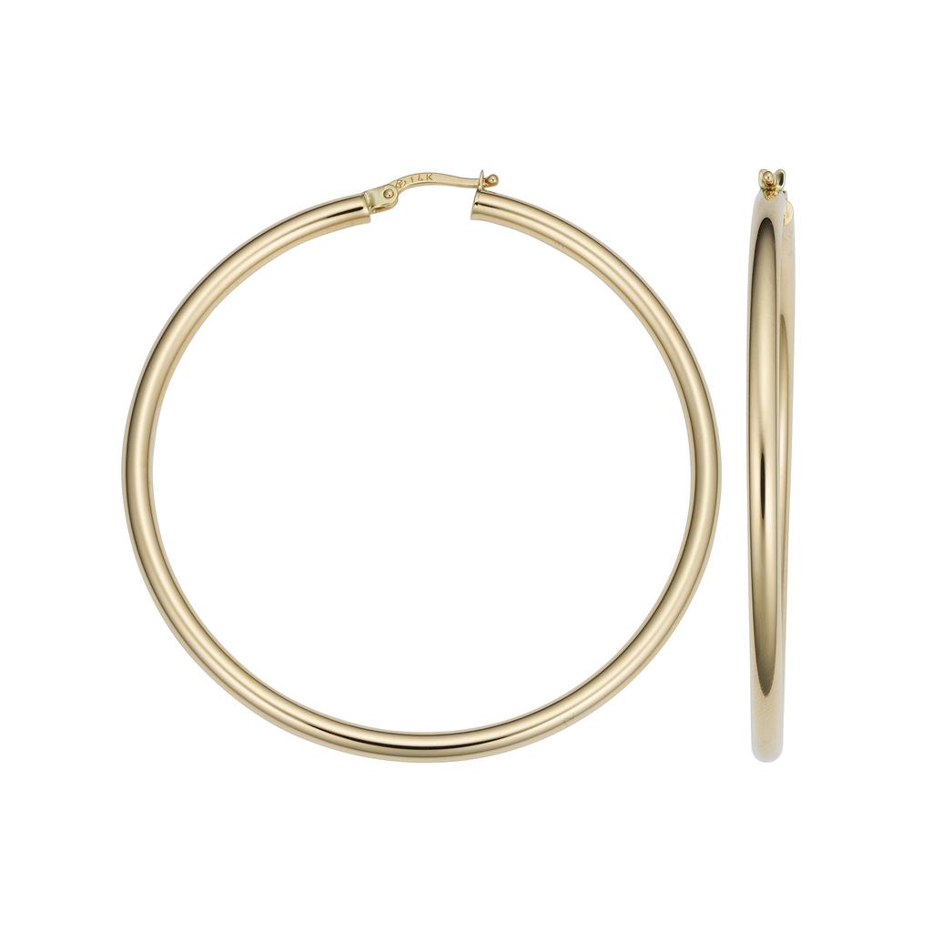 Sabrina Designs 14k Gold Tube Hoop Earrings