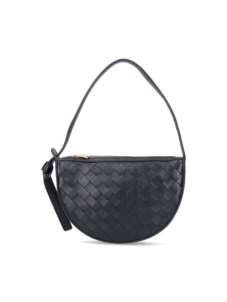 ★BOTTEGA VENETA★ Hula Hoop Shoulder Bag Black 794902V3IW11 Bottega Veneta - Hula Hoop Black Leather Shoulder Bag