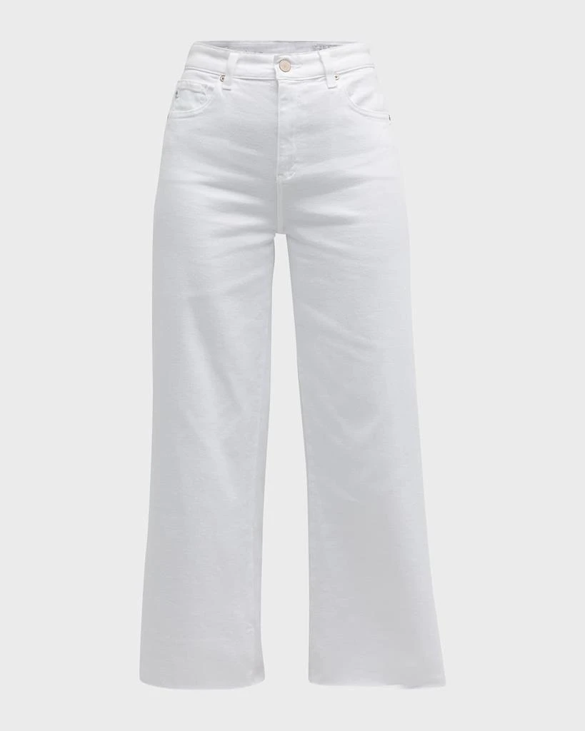 AG Jeans Saige High Rise Wide-Leg Crop Jeans 1