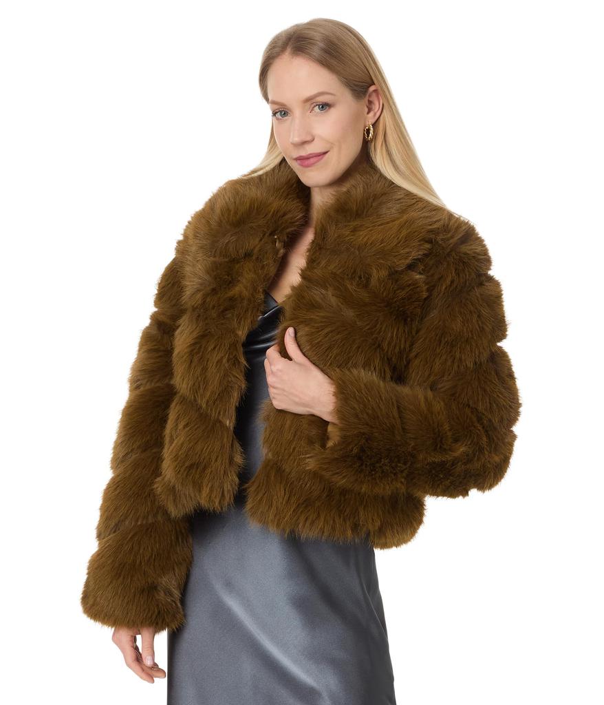 Avec Les Filles Luxe Faux Fur Paneled Coat