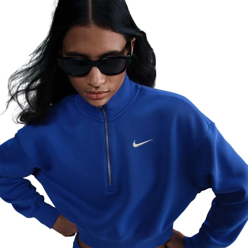 NIKE Nike Style Fleece Crop Quarter-Zip - Women's 1