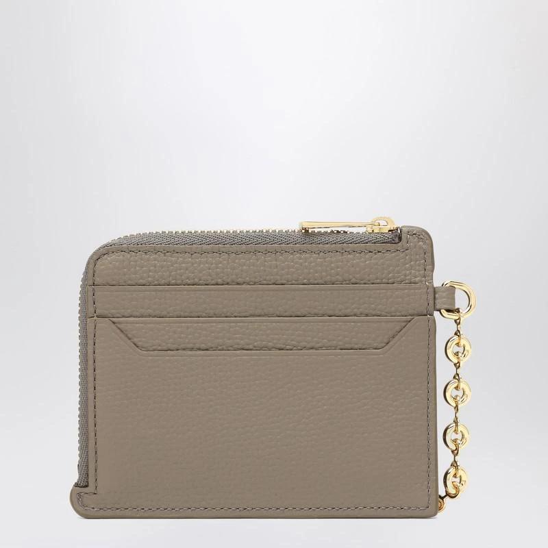 Loewe Anagram card holder in taupe with chain 2