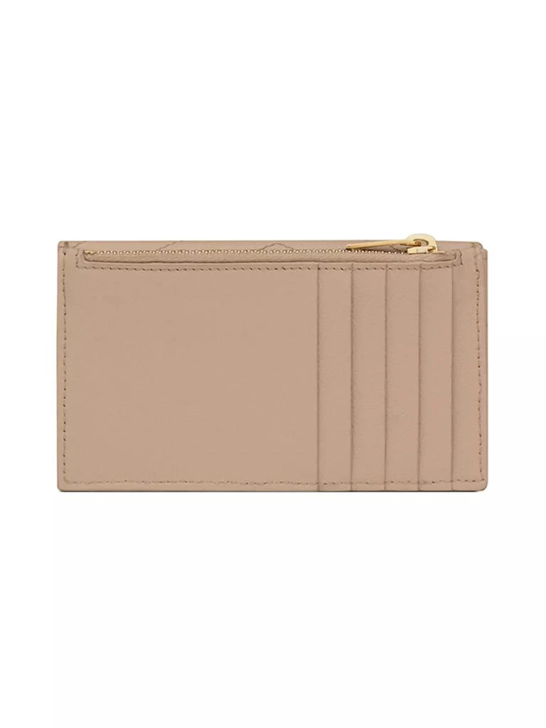 Yves Saint Laurent Cassandre Matelassé Fragments Flap Card Case in Grain de Poudre Embossed Leather 2
