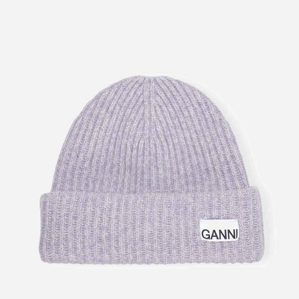 Ganni Structured Ribbed-Knit Beanie – On Sale Now with Up to  display picture 3