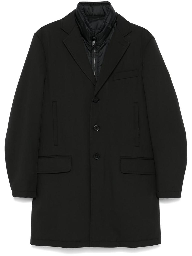 Corneliani Corneliani Long Single-Breasted Virgin Wool Coat
