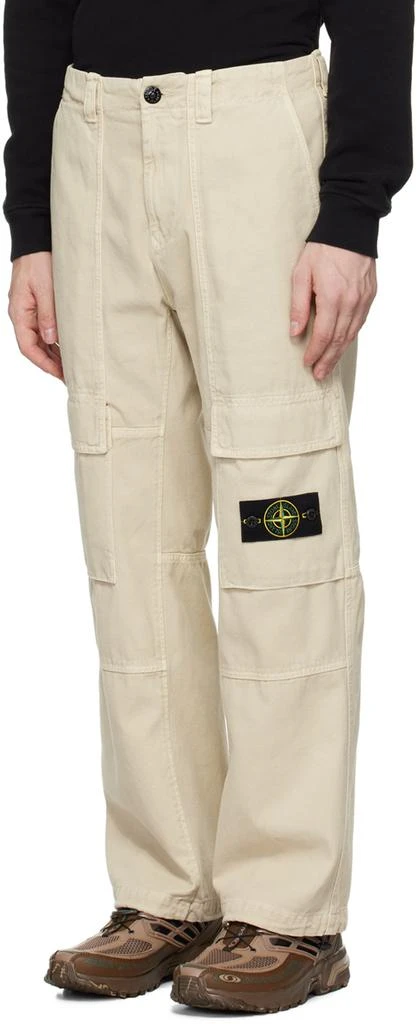 Stone Island Beige Relaxed-Fit Cargo Pants 4