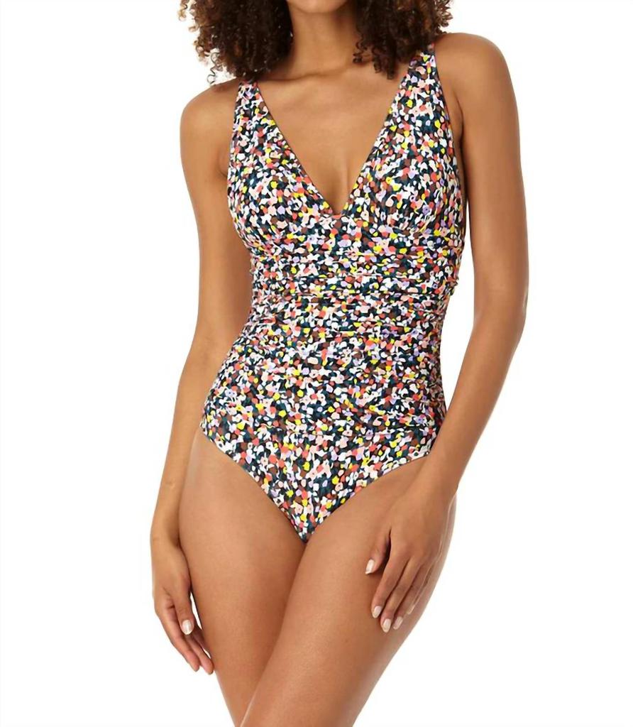 Anne Cole Anne Cole - Soft Band Shirred One Piece Swimsuit