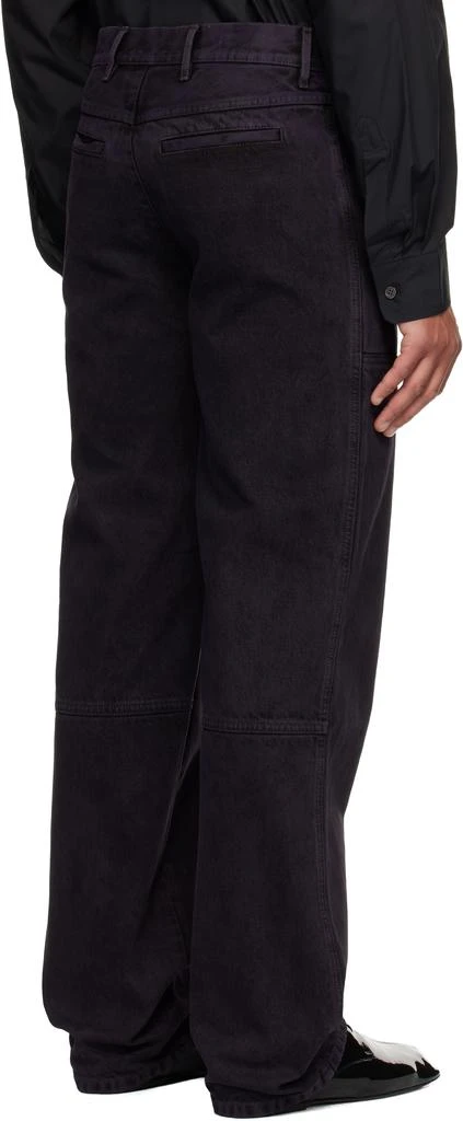 Dries Van Noten Purple Paneled Jeans 3