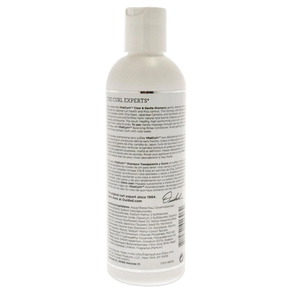 Ouidad VitalCurl Plus Clear and Gentle Shampoo by  for Unisex - 8.5 oz Shampoo 2