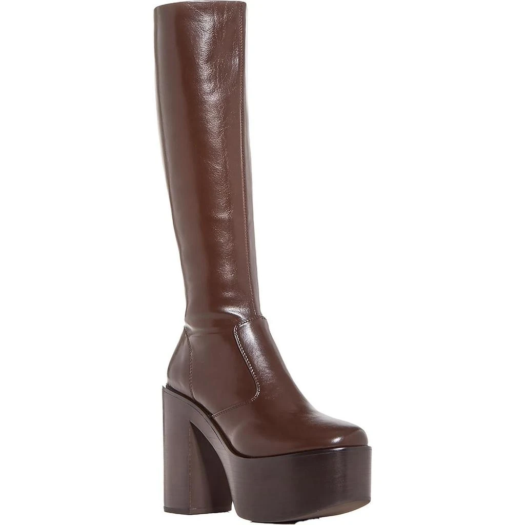 Jeffrey Campbell CHICA Womens Leather Bock Heel Knee-High Boots 4