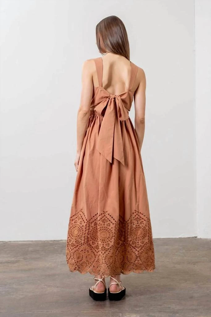 brown bump friendly dress MOON RIVER One Shoulder Brown Size XSmall Midi Dress