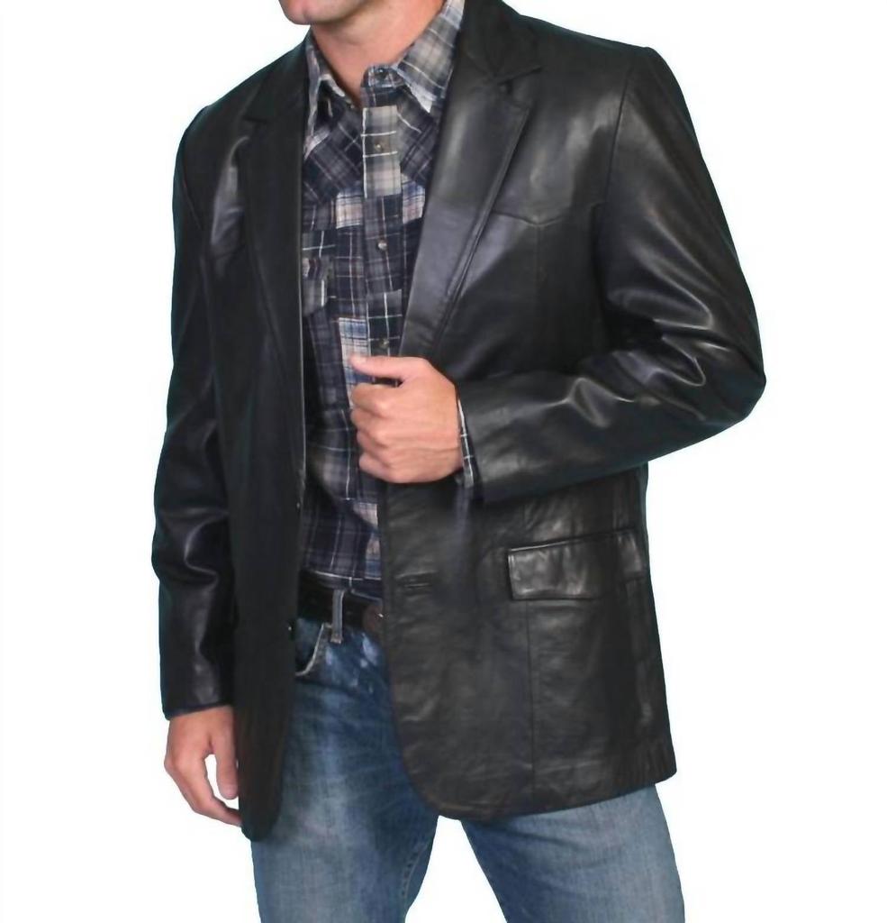 Scully Scully - Men's Lambskin Leather Western Blazer