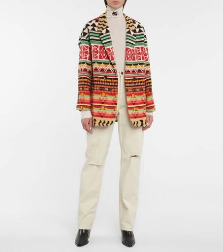 ETRO Wool-blend jacquard blazer 2