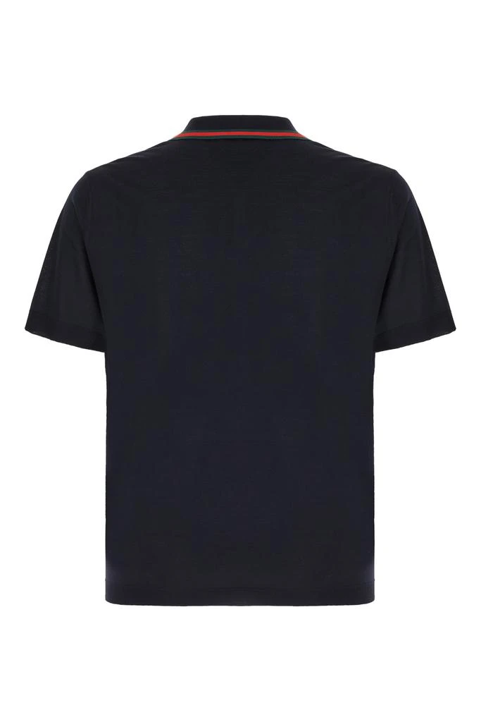 Gucci Midnight Blue Wool Polo Shirt 2