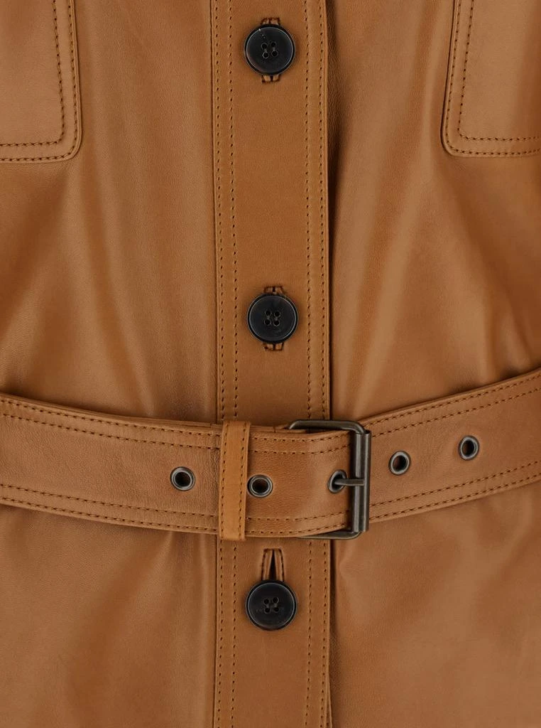 Yves Saint Laurent Brown Leather Jacket 3