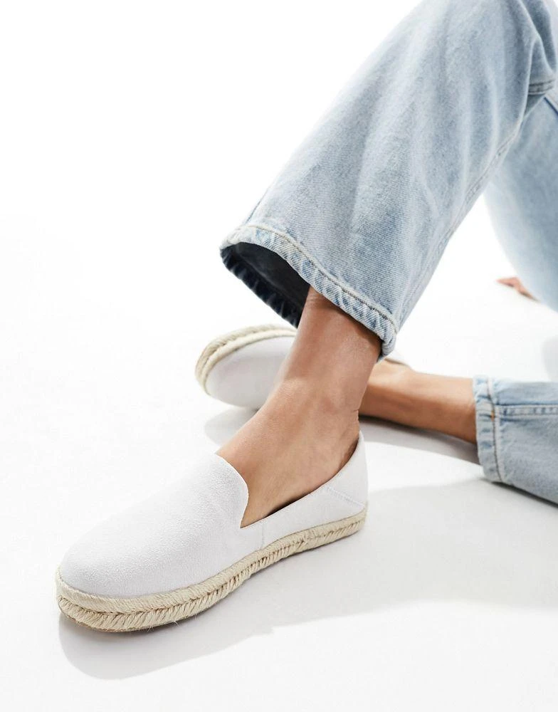 TOMS Toms Santiago espadrilles in putty grey suede 3