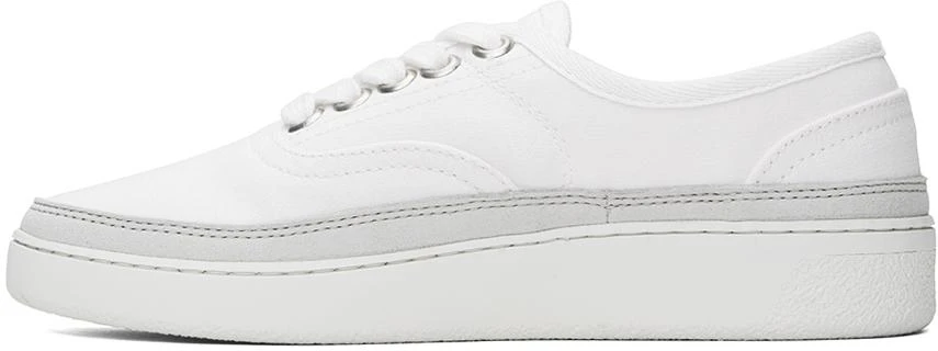 A.P.C. White Plain Simple Sneakers 3