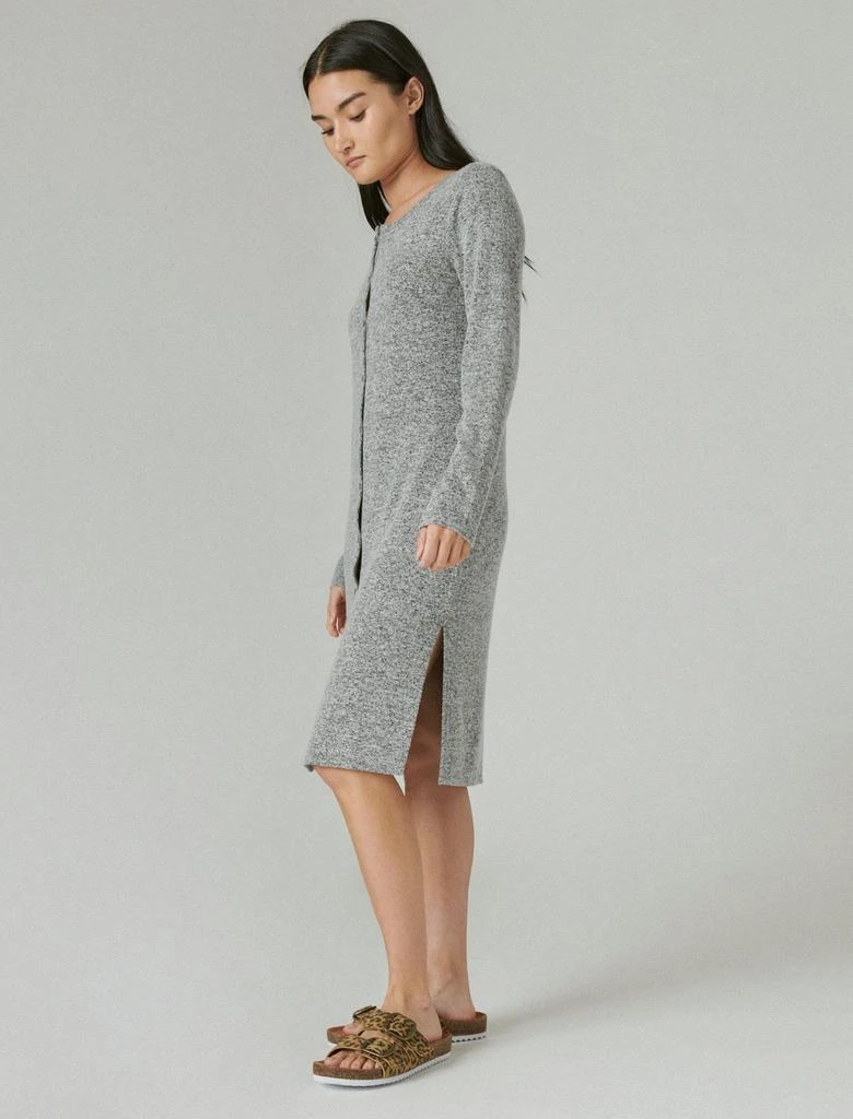 Lucky Brand Women's Cloud Jersey Ribbed Long Cardigan 2