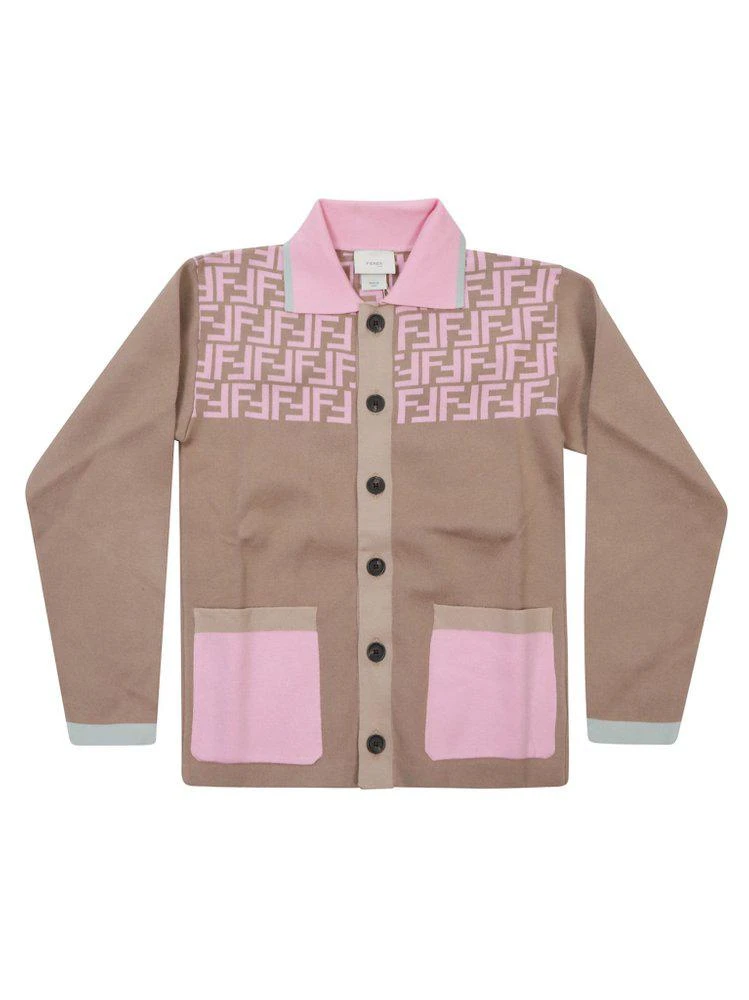 Fendi Fendi Kids FF Motif Button-Up Jacket