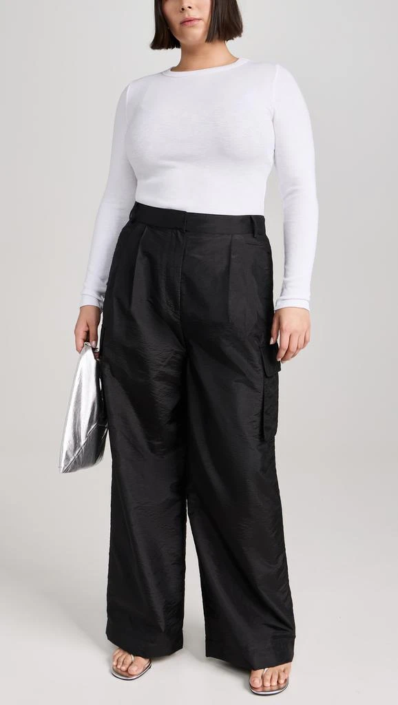 Enza Costa Textured Rib Crew Tee 10