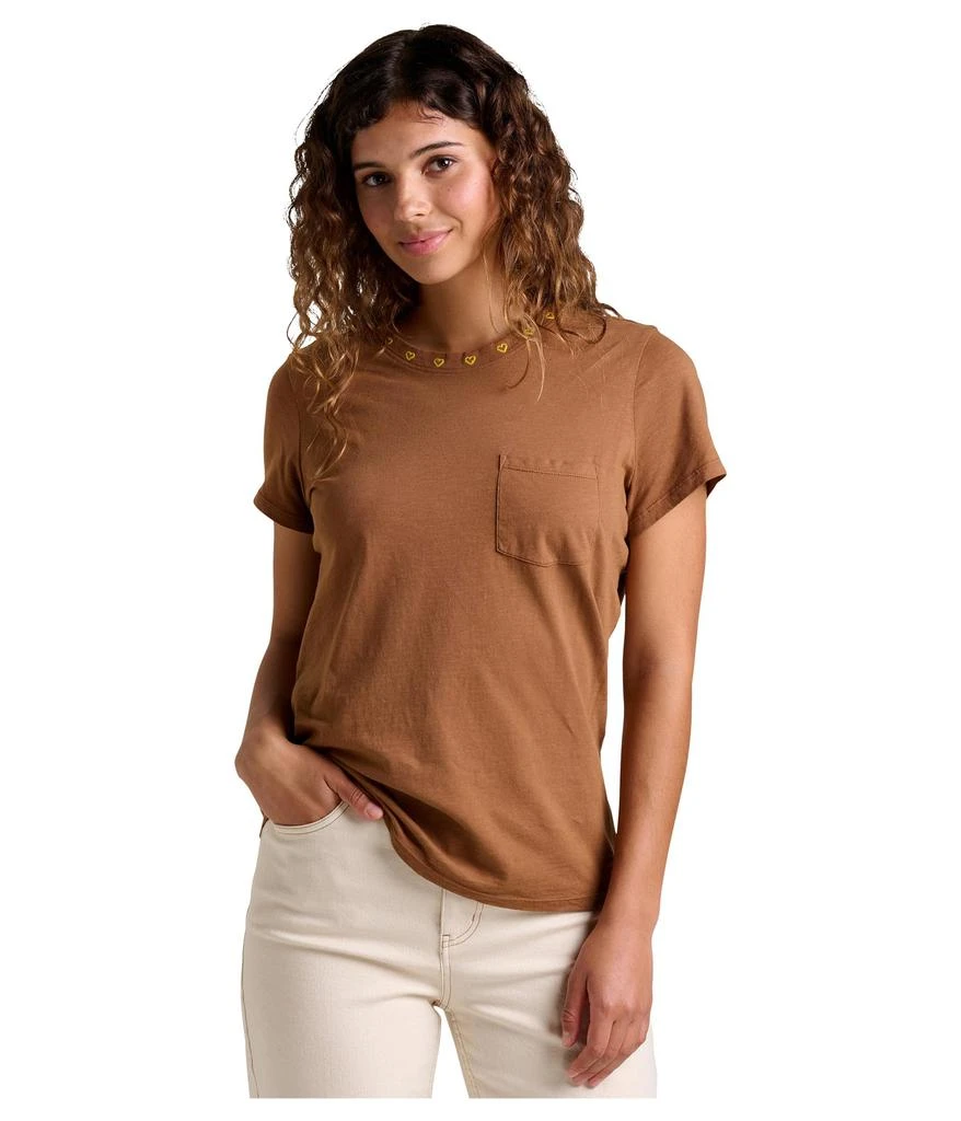 Toad & Co Primo Short Sleeve Crew Embroidered 1