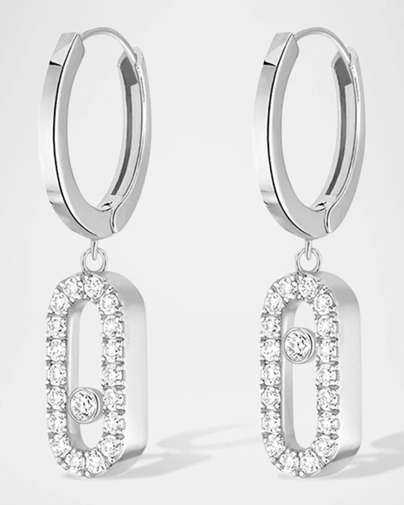 Messika MOVE UNO 18K WHITE GOLD HOOP EARRINGS 3