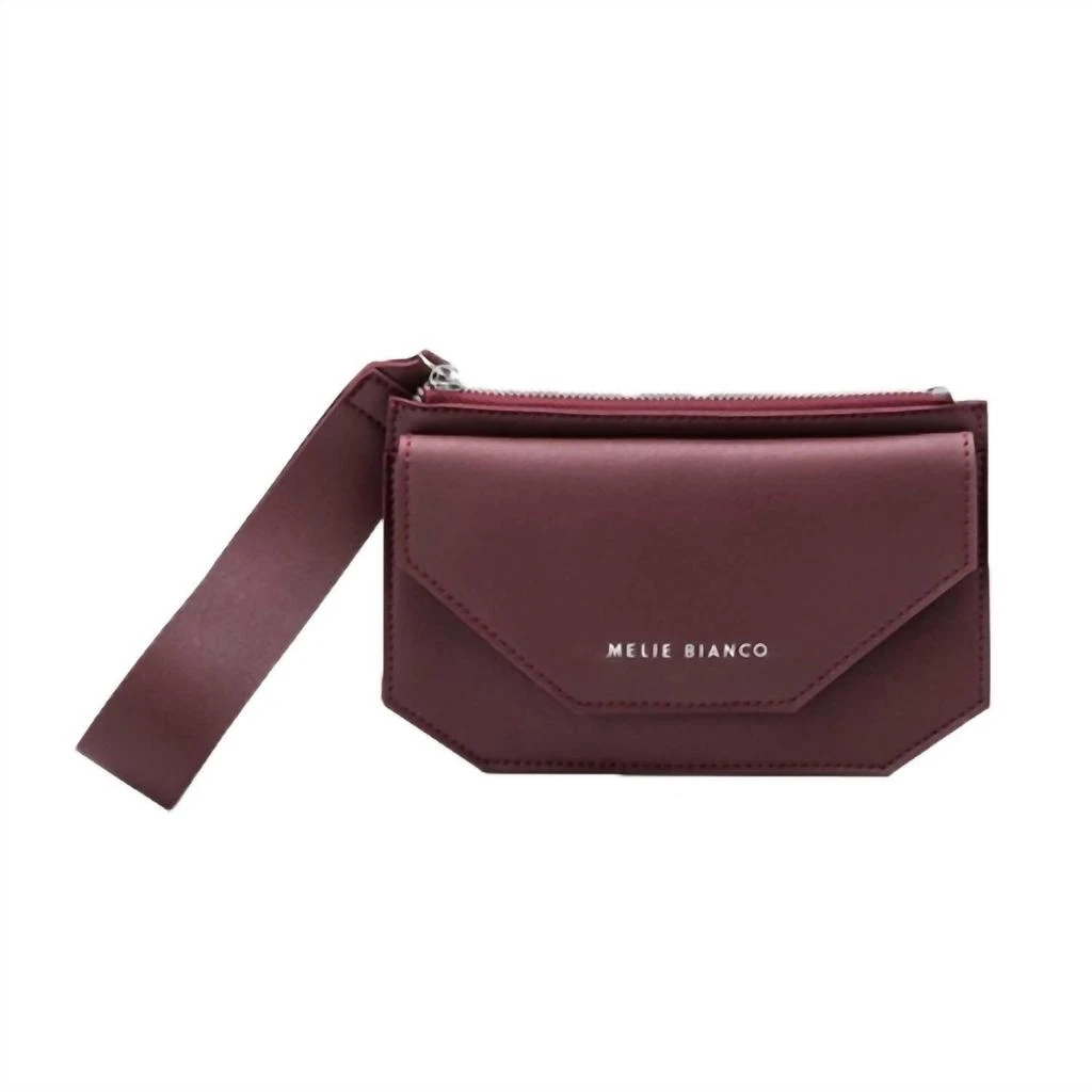 Melie Bianco Convertible Wristlet/crossbody Purse In Burgundy 1