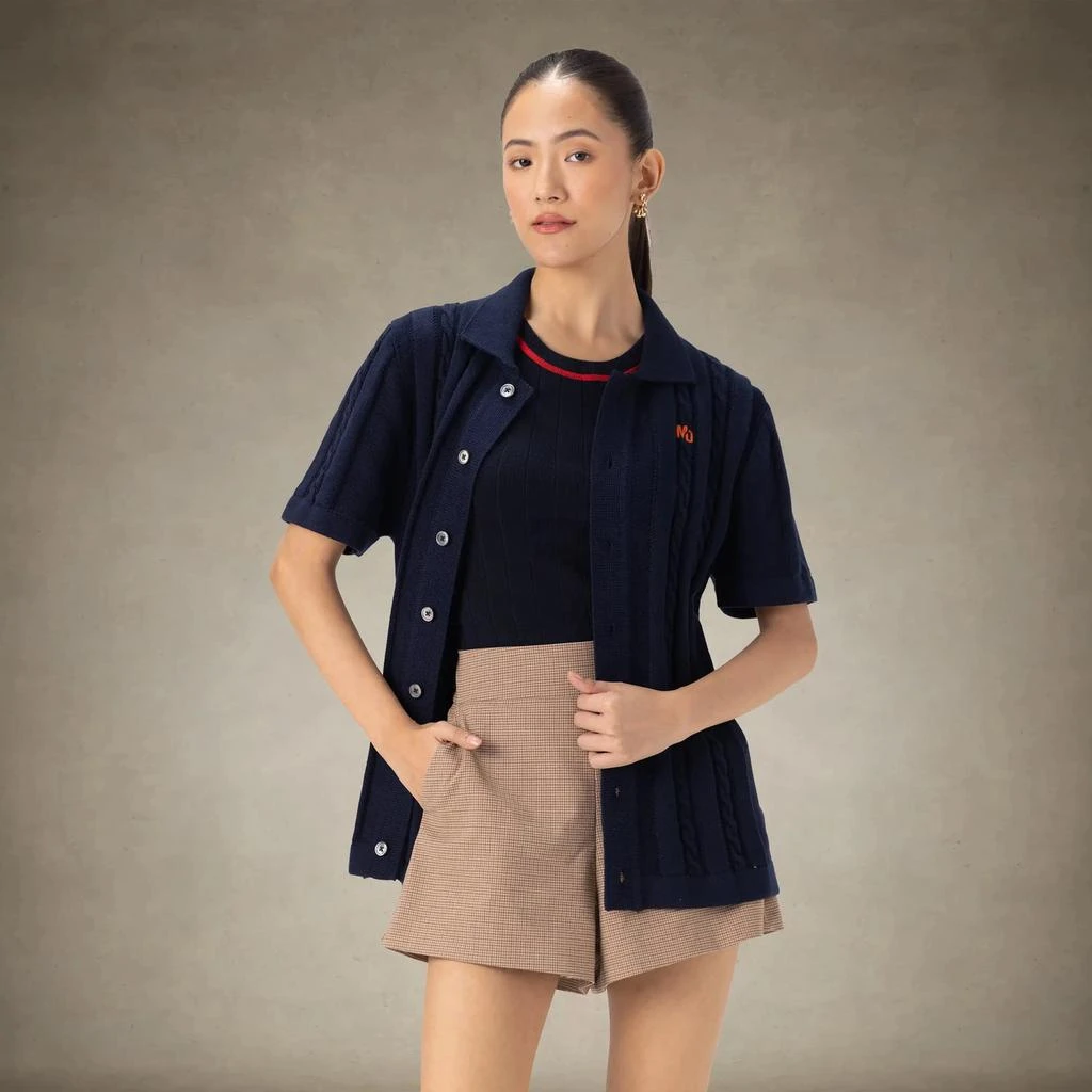 Members Only Women's JC Polo Cable Sweater 8