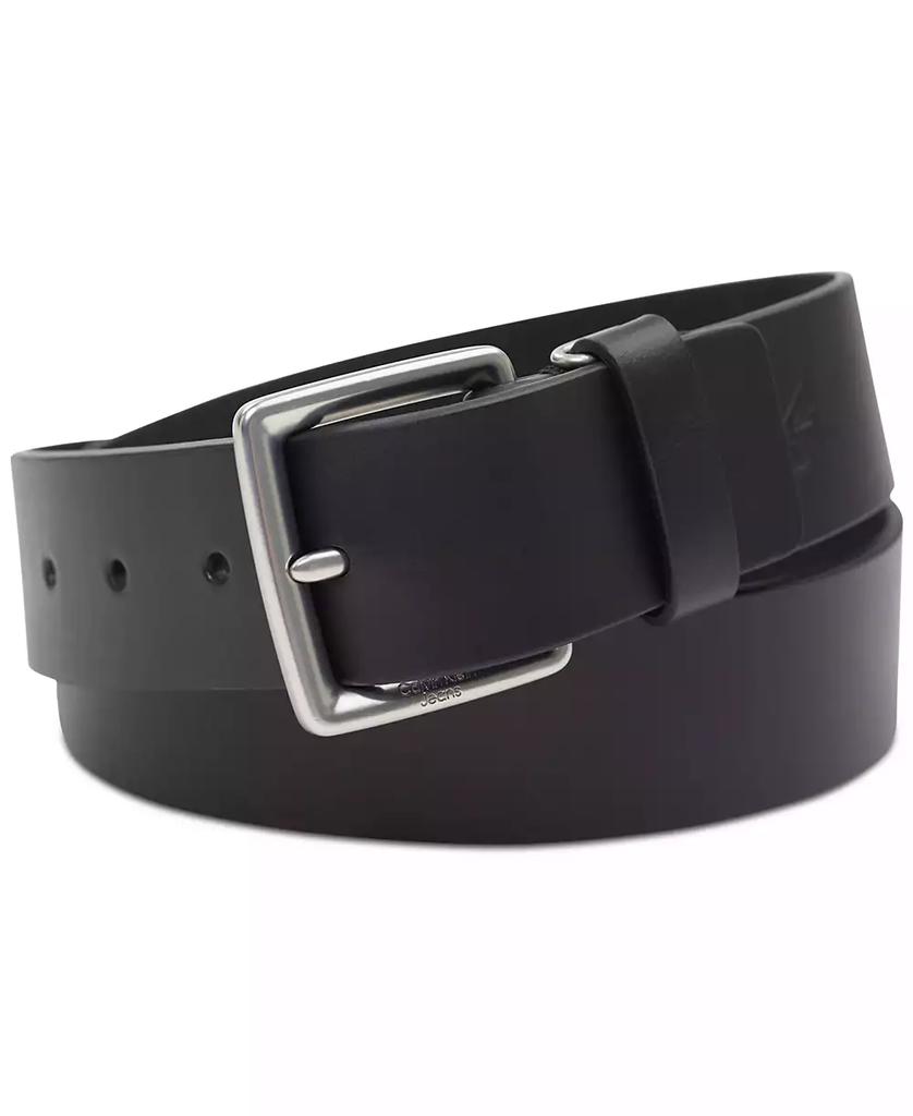 Calvin Klein Men's Leather Belt with Keeper Ring