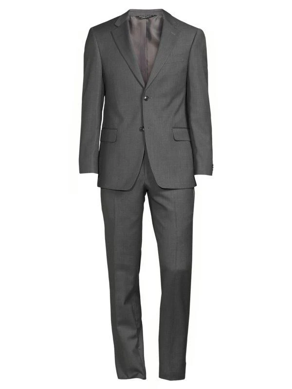 Saks Fifth Avenue Modern-Fit Wool-Blend Suit 4