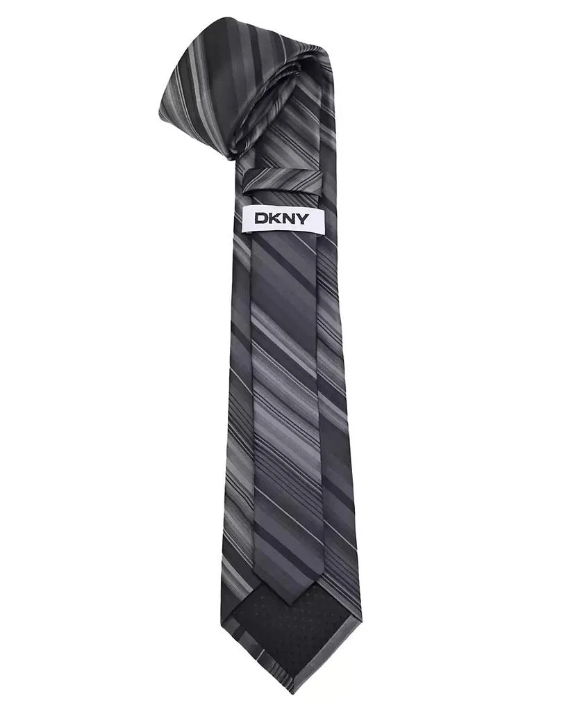 DKNY Men's Matte Satin Slim Design Tie 3